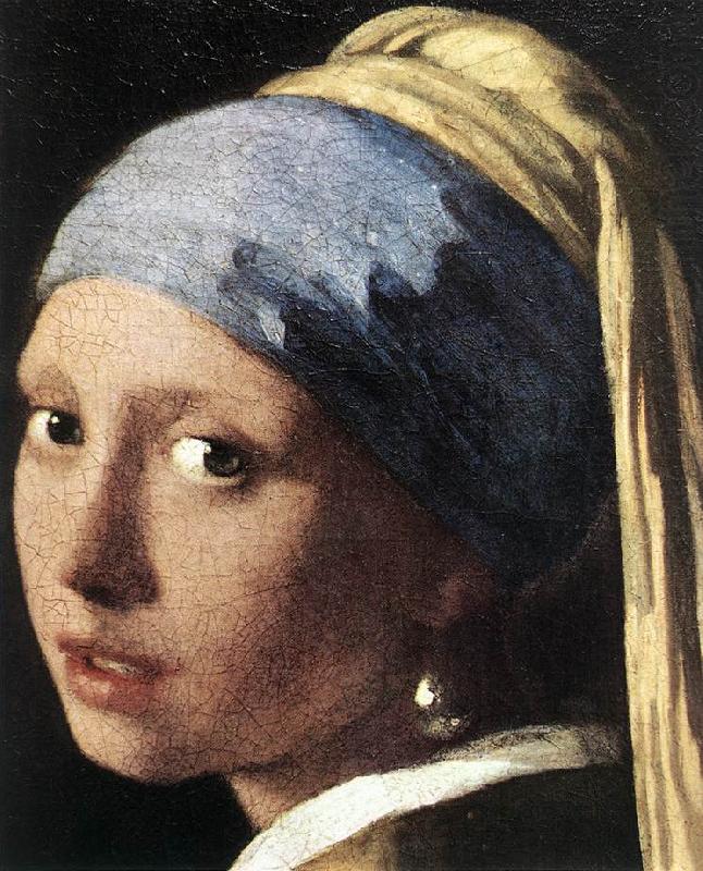 VERMEER VAN DELFT, Jan Girl with a Pearl Earring (detail) set china oil painting image